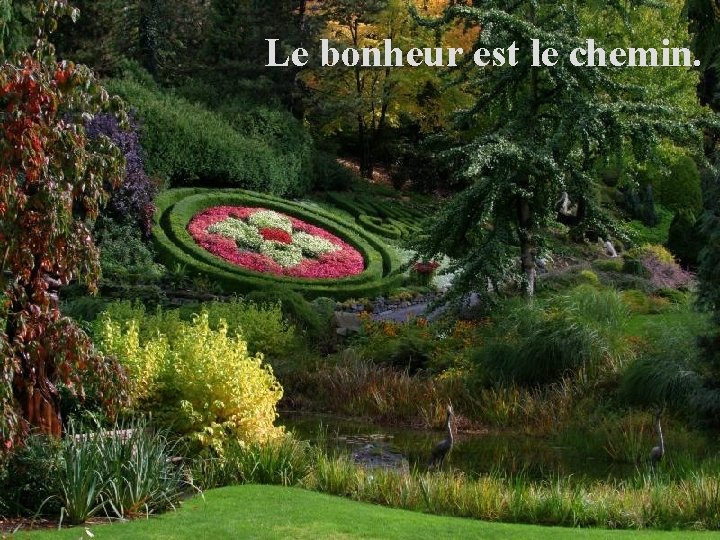 Le bonheur est le chemin. 