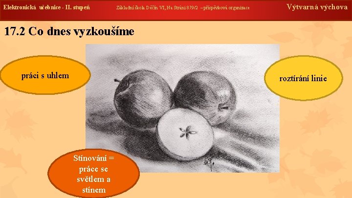 Elektronická učebnice --II. stupeň Základní škola Děčín VI, Na Stráni 879/2 – příspěvková organizace Elektronická učebnice --II. stupeň Základní škola Děčín VI, Na Stráni 879/2 – příspěvková organizace