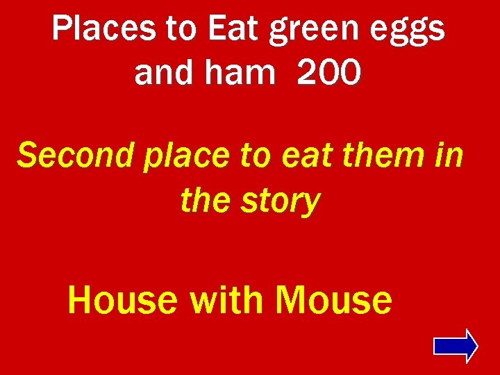 Places to Eat green eggs and ham 200 Second place to eat them in