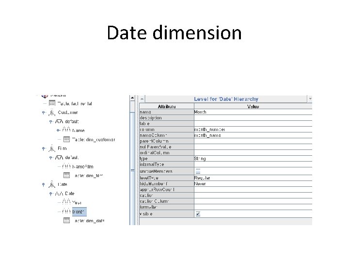 Date dimension 