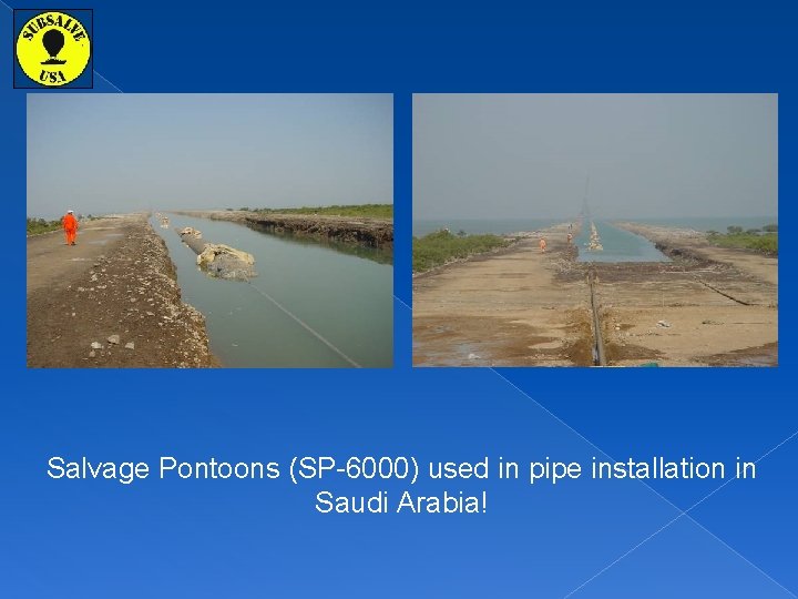 Salvage Pontoons (SP-6000) used in pipe installation in Saudi Arabia! 