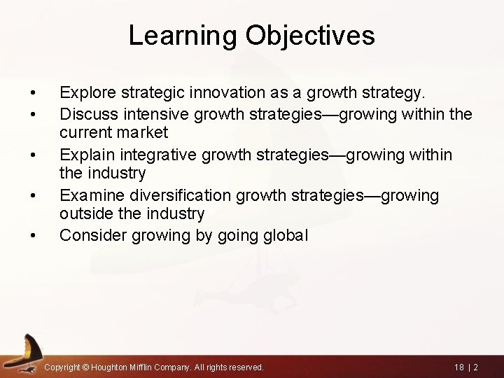 Learning Objectives • • • Explore strategic innovation as a growth strategy. Discuss intensive