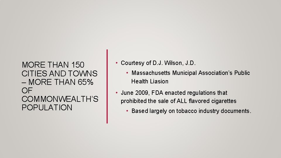 MORE THAN 150 CITIES AND TOWNS – MORE THAN 65% OF COMMONWEALTH’S POPULATION •