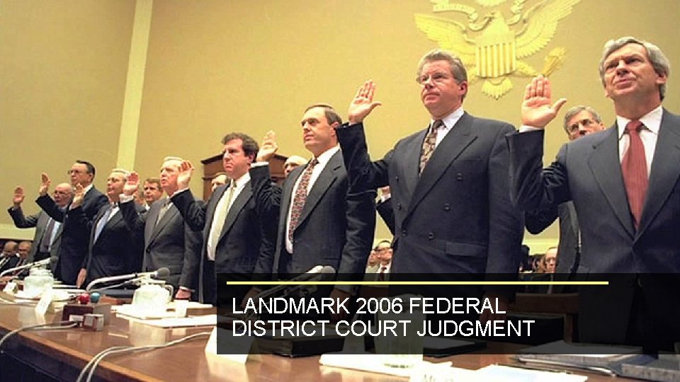 LANDMARK 2006 FEDERAL DISTRICT COURT JUDGMENT 
