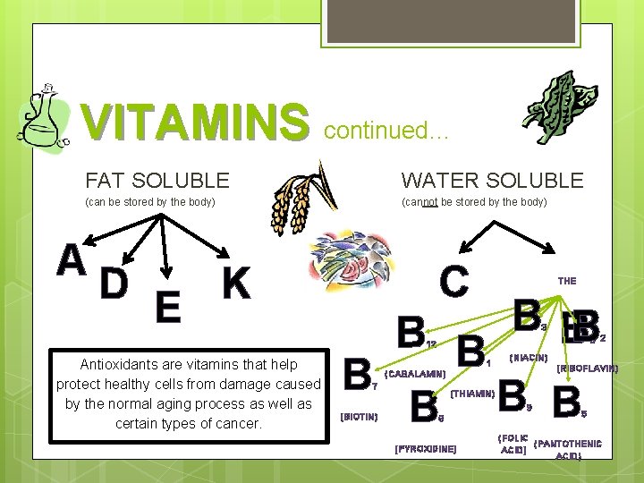 Nutrition Nutrients Substances the body needs to regulate