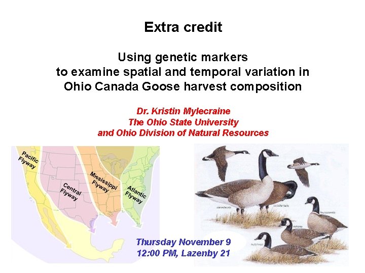 Extra credit Using genetic markers to examine spatial and temporal variation in Ohio Canada