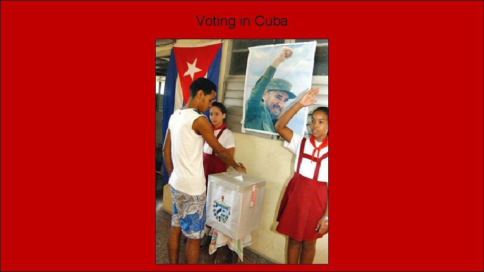 Voting in Cuba 