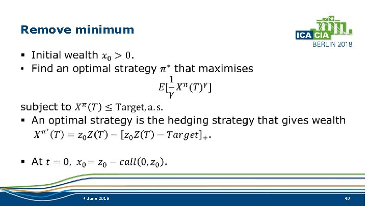 Remove minimum § 4 June 2018 40 