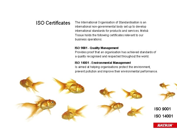 ISO Certificates The International Organisation of Standardisation is an international non-governmental body set up