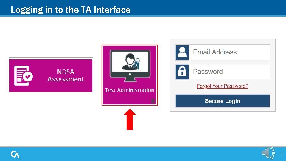 Logging in to the TA Interface 7 