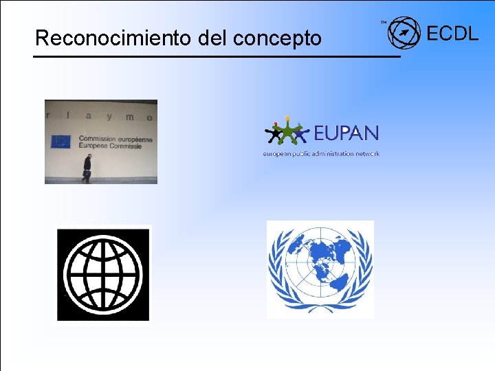 Reconocimiento del concepto 