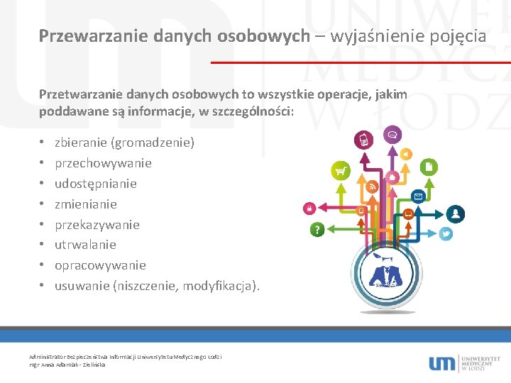 Przewarzanie danych osobowych – wyjaśnienie pojęcia Przetwarzanie danych osobowych to wszystkie operacje, jakim poddawane