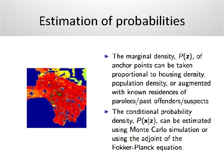 Estimation of probabilities 