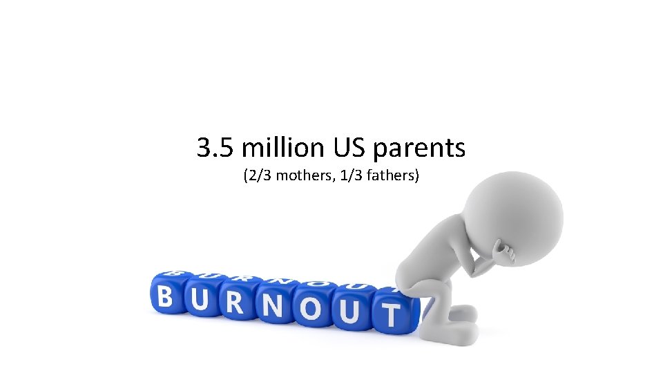 3. 5 million US parents (2/3 mothers, 1/3 fathers) 