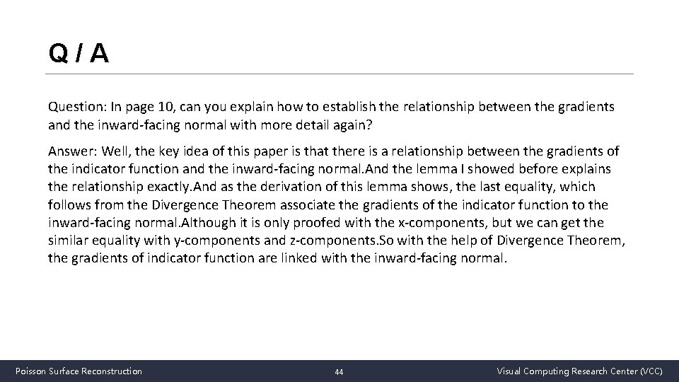 Q/A Question: In page 10, can you explain how to establish the relationship between