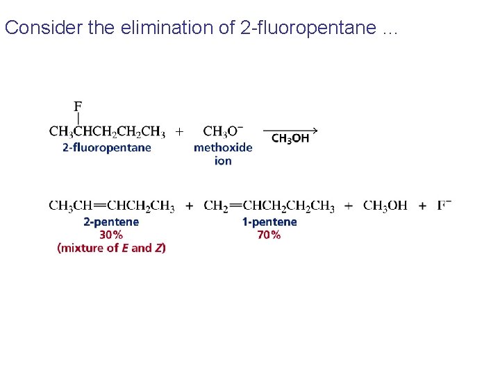 Consider the elimination of 2 -fluoropentane … 