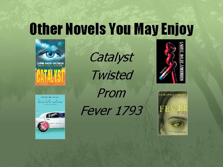 Other Novels You May Enjoy Catalyst Twisted Prom Fever 1793 