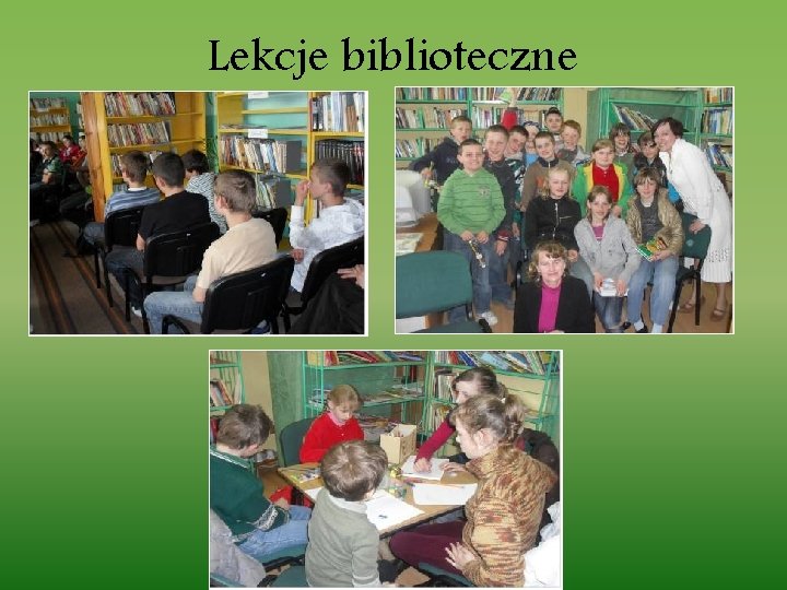 Lekcje biblioteczne 