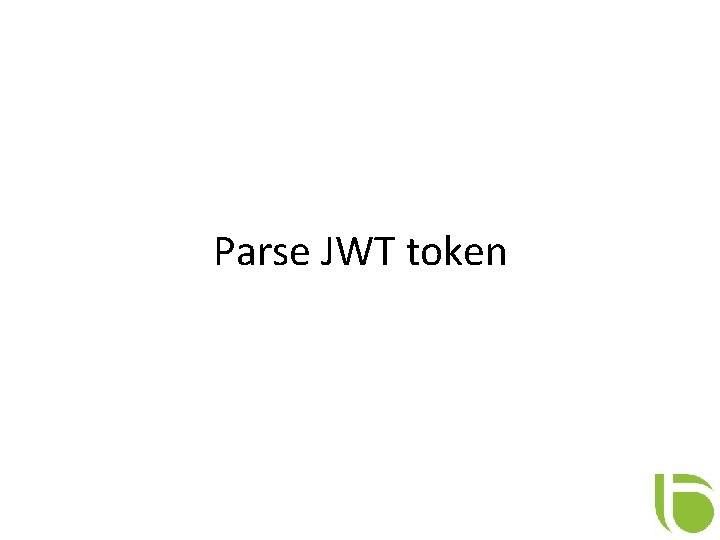 Parse JWT token 