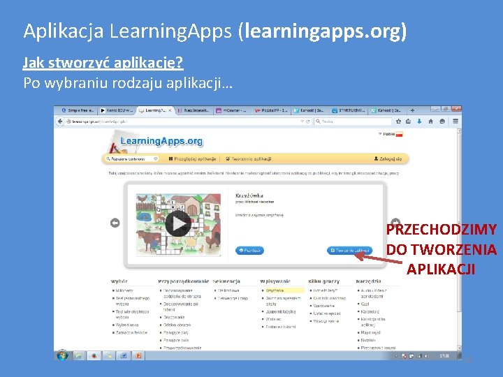 Learning Apps Org Po Polsku Instrukcja tworzenia aplikacji Learning Apps Wykorzystanie tablicy