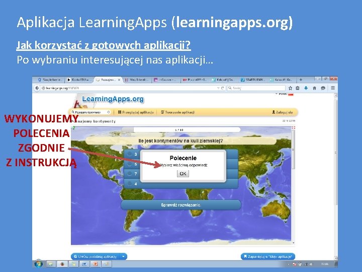 Learning Apps Org Po Polsku Instrukcja tworzenia aplikacji Learning Apps Wykorzystanie tablicy