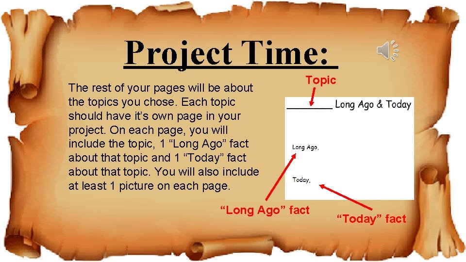 Project Time: The rest of your pages will be about the topics you chose.