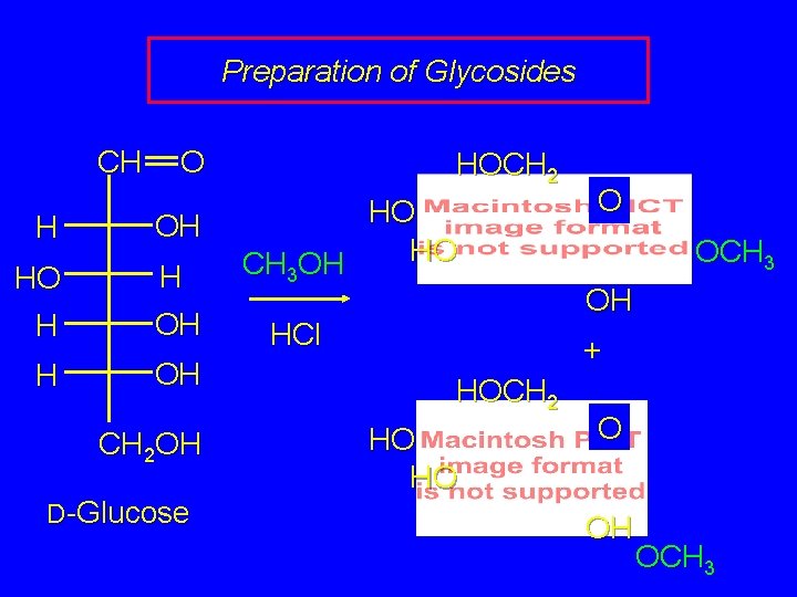 Preparation of Glycosides CH O H OH HO H H OH CH 2 OH