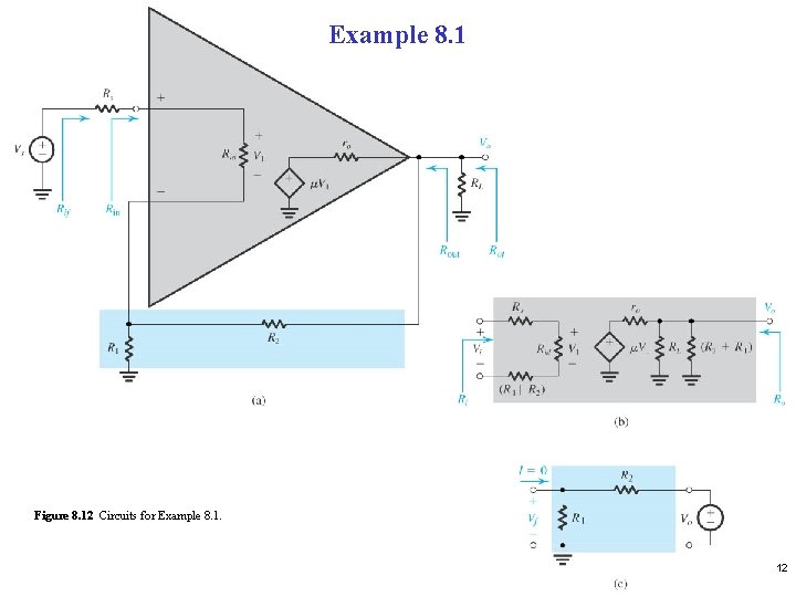 Example 8. 1 Figure 8. 12 Circuits for Example 8. 1. 12 