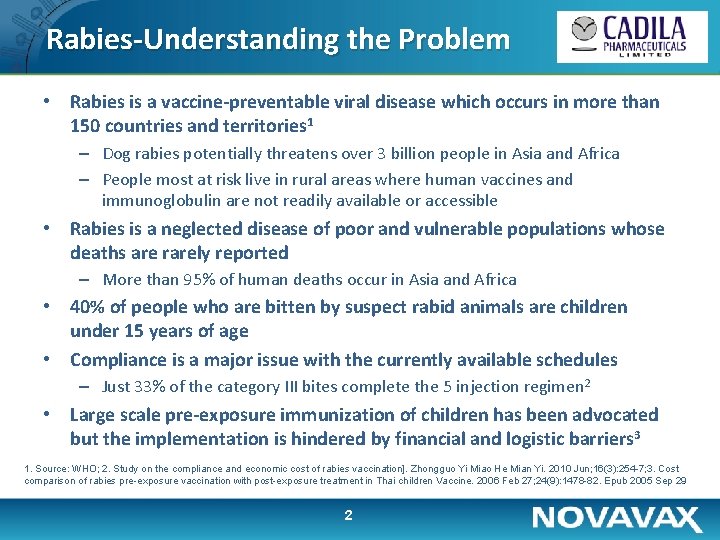 Rabies-Understanding the Problem • Rabies is a vaccine-preventable viral disease which occurs in more