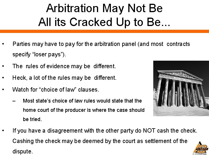 Arbitration May Not Be All its Cracked Up to Be. . . • Parties