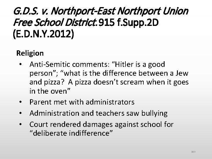 G. D. S. v. Northport-East Northport Union Free School District. 915 f. Supp. 2