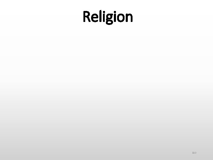 Religion 112 