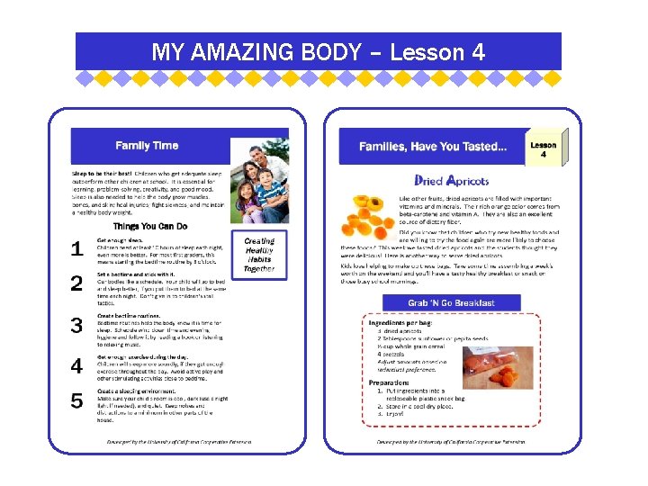 MY AMAZING BODY – Lesson 4 