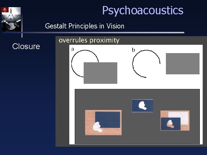 Psychoacoustics Gestalt Principles in Vision Closure 