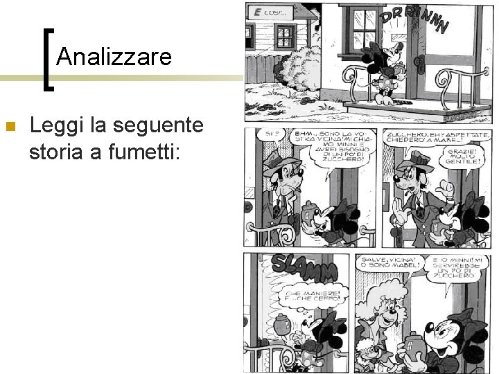 Analizzare n Leggi la seguente storia a fumetti: 60 