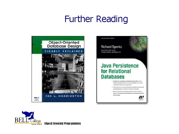 Further Reading Object Oriented Programming Further Reading Object Oriented Programming