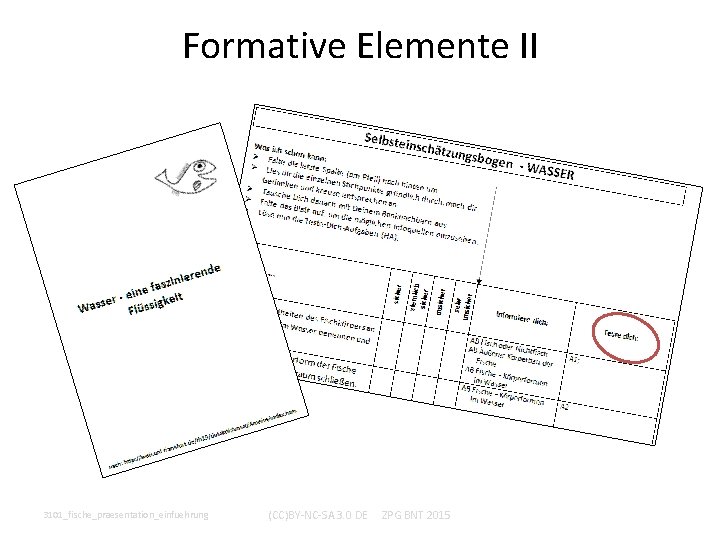 Formative Elemente II 3101_fische_praesentation_einfuehrung (CC)BY-NC-SA 3. 0 DE ZPG BNT 2015 