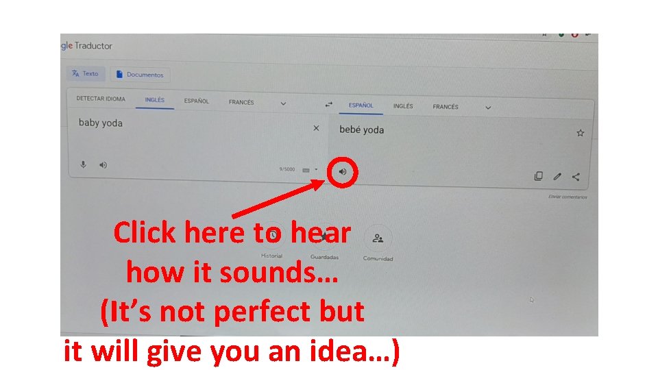 Click here to hear how it sounds… (It’s not perfect but it will give