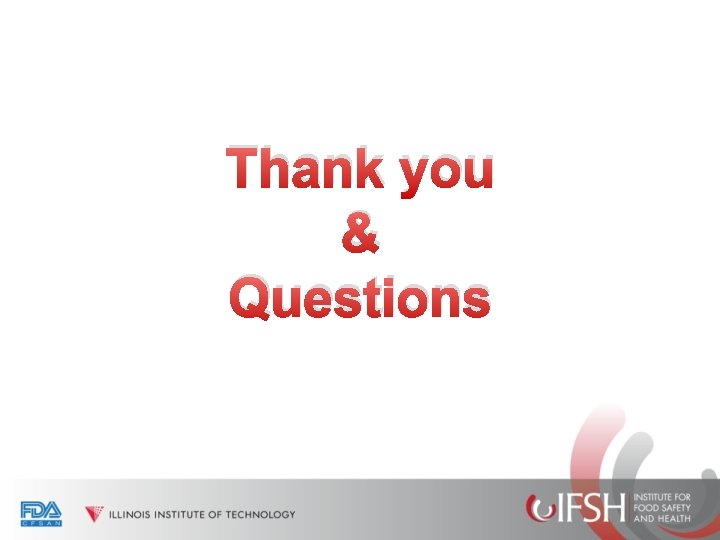 Thank you & Questions 