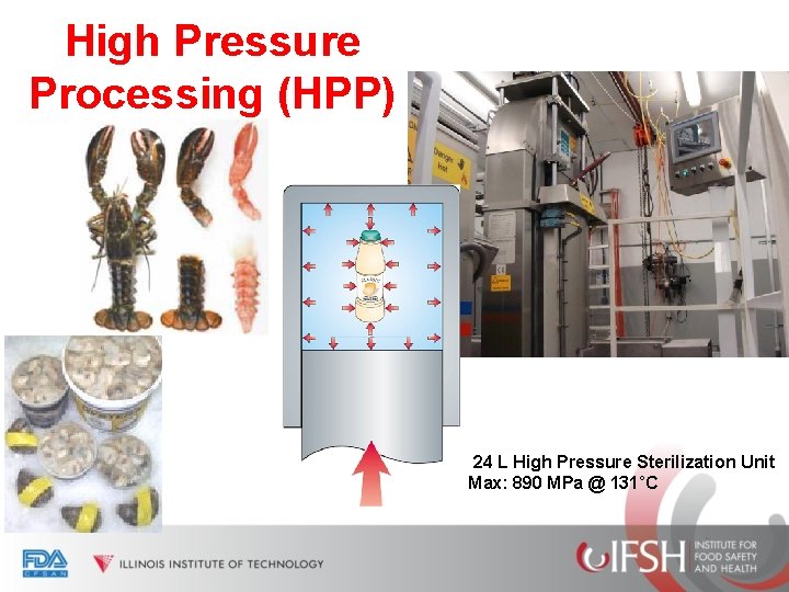 High Pressure Processing (HPP) 24 L High Pressure Sterilization Unit Max: 890 MPa @