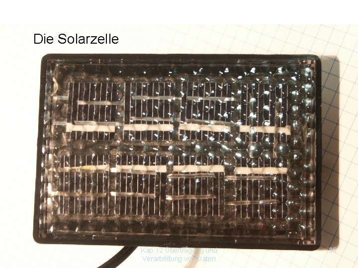 Die Solarzelle Kap. 12 Übertragung und Verarbeitung von Daten 35 