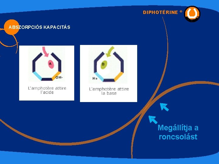 DIPHOTÉRINE ® ABSZORPCIÓS KAPACITÁS Megállítja a roncsolást 