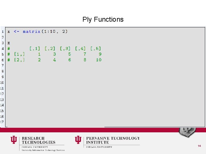 Ply Functions 14 
