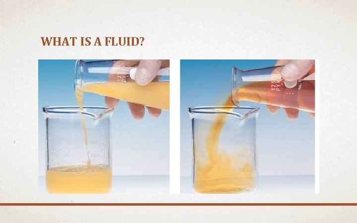 WHAT IS A FLUID? 