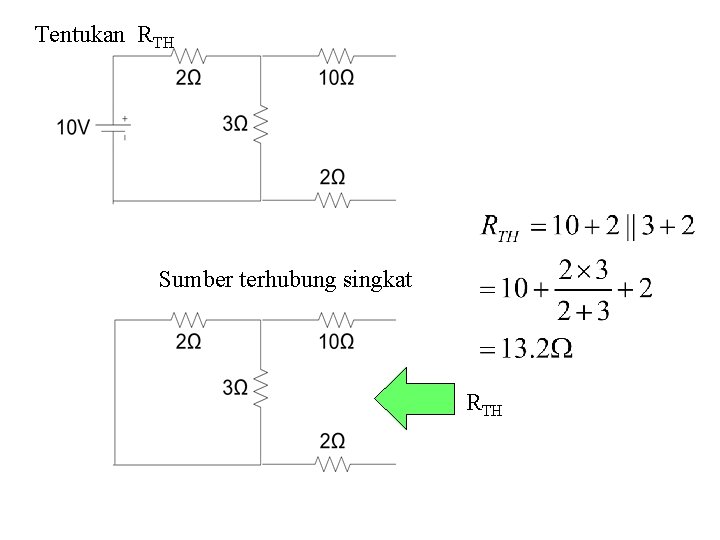 Tentukan RTH Sumber terhubung singkat RTH 