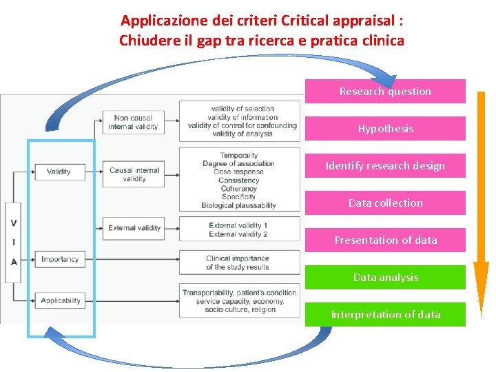 Applicazione dei criteri Critical appraisal : Chiudere il gap tra ricerca e pratica clinica