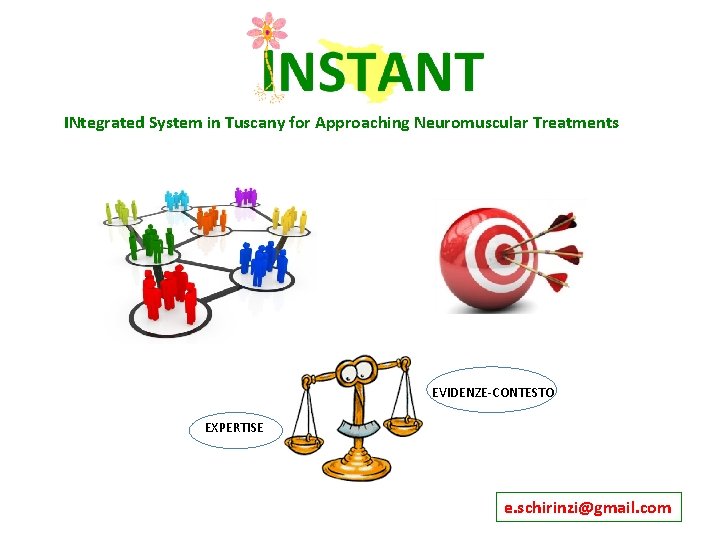 INtegrated System in Tuscany for Approaching Neuromuscular Treatments EVIDENZE-CONTESTO EXPERTISE e. schirinzi@gmail. com 