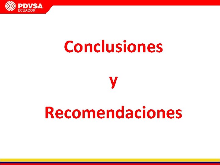 INFORME DE GESTIÓN GERENCIA DE PCP CVP FEBRERO 2011 Conclusiones y Recomendaciones 