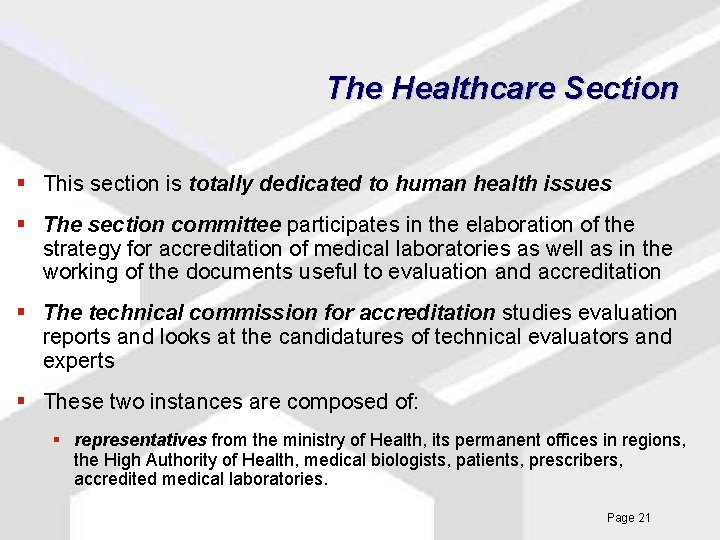 The Healthcare Section § This section is totally dedicated to human health issues §