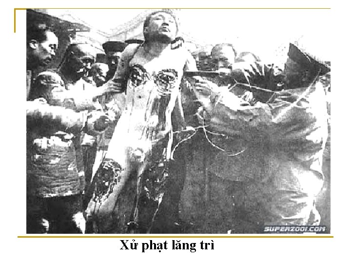 Xử phạt lăng trì 